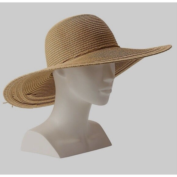 NWT Sonoma Good for Life Packable  Straw Floppy Hat Packable Adjustable Size - Picture 1 of 8